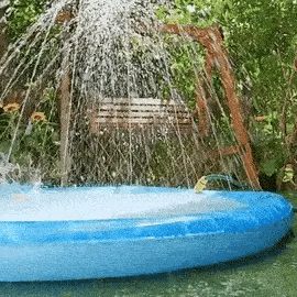 100-200cm Pet Sprinkler Pad Play Cooling Mat Swimming Pool Inflatable Water Spray Pad Mat Tub Summer Cool Dog Bathtub for Dogs