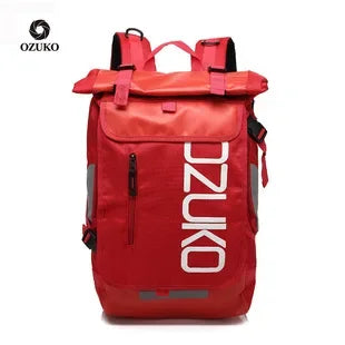 OZUKO Schoolbag for Teenager 15.6 inch Laptop Water Backpack 49*28*14 Men Student Backpacks Male Travel Mochila Fashion