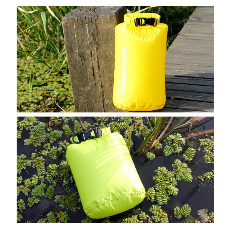 Dry Bag 30D Nylon Ultralight Drifting Swimming Debris Clothes Sleeping Bag Storage Bag Waterproof Swimming Camping Sport Bag