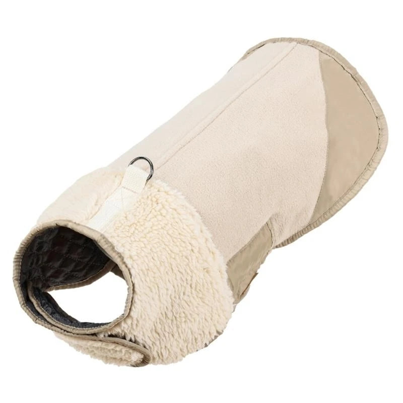 Dog Winter Apparel Furry Vest Indoor Outdoor Use Clothes Sweatshirt Outfit Winter Apparel Walking Camping