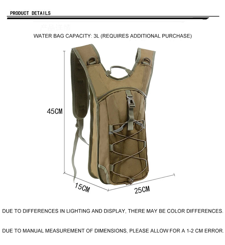 2025 New cycling Hiking Backpacks 20L Outdoor Climbing running Rucksack Camping Hunting Depack Water Bag Storage knapsack