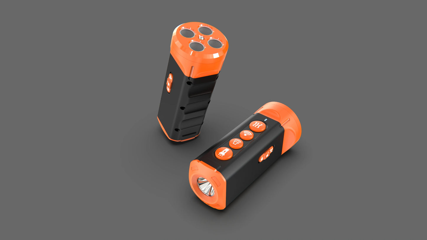 IPetDog Adjustable 4 Mode Ultrasonic Bark Control Device Orange Dog Barking Stopper Propeller Pet Deterrent Dog Training
