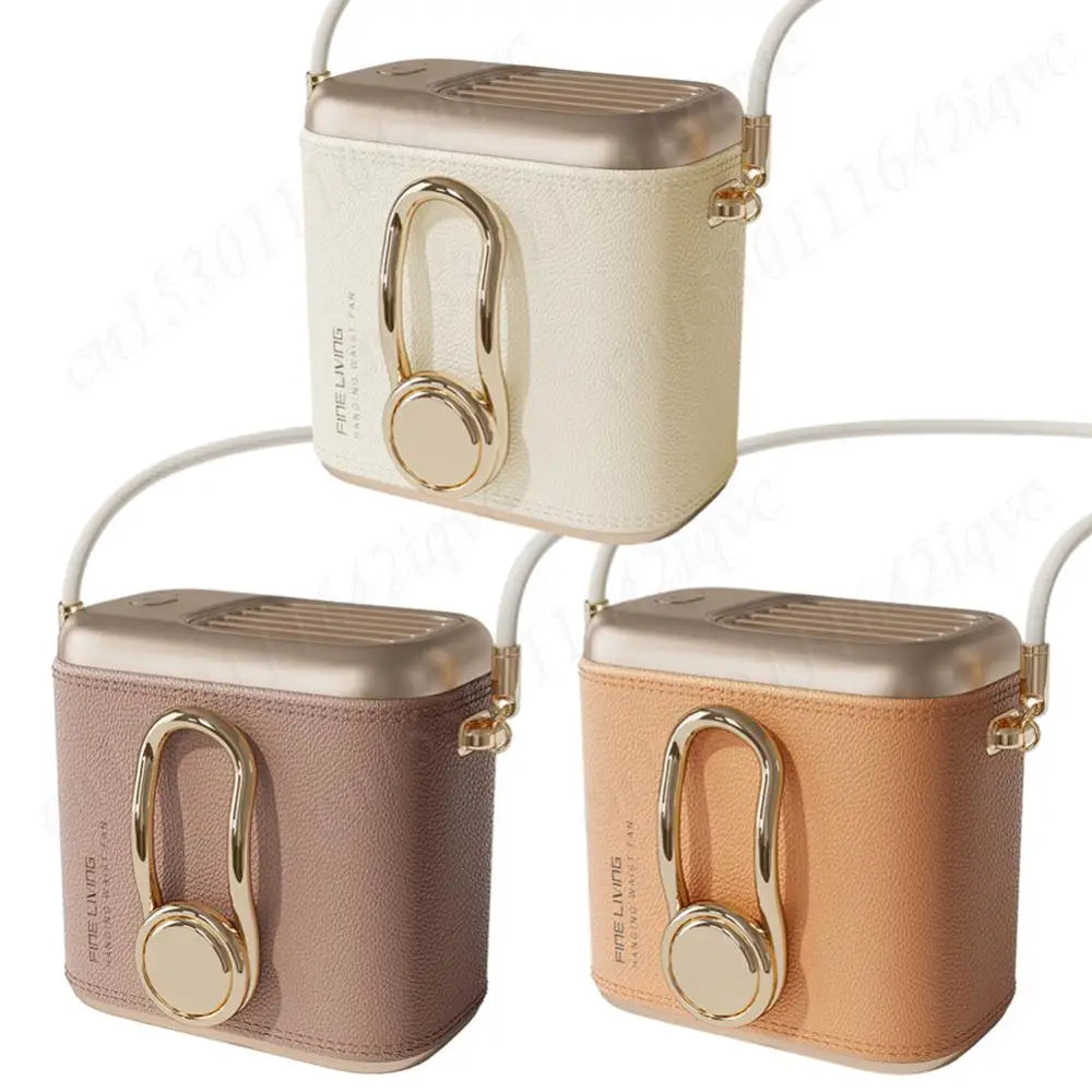 Waist/Neck Desktop Fan Portable Air Cooling Fan 4000mAh Clip-on Air Conditioner Fans Auto Ventilator Quiet Neckband Fan Cooler