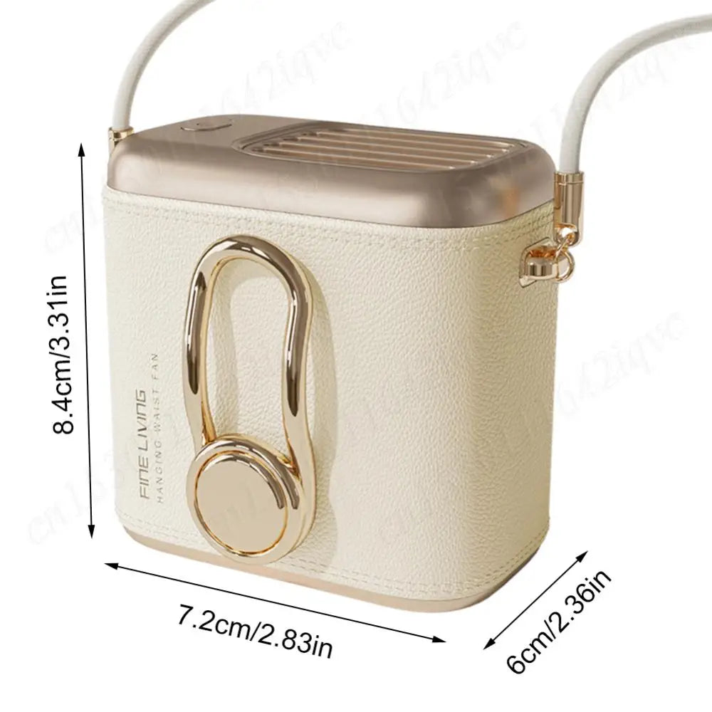 Waist/Neck Desktop Fan Portable Air Cooling Fan 4000mAh Clip-on Air Conditioner Fans Auto Ventilator Quiet Neckband Fan Cooler
