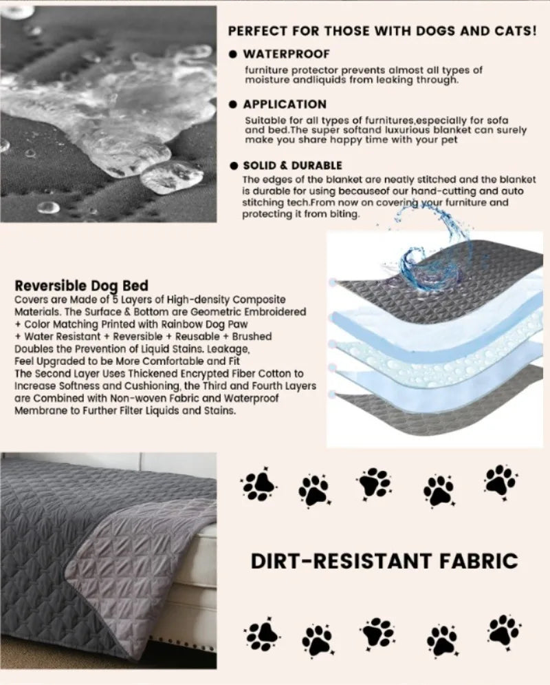Double-Sided Waterproof Bed Cover