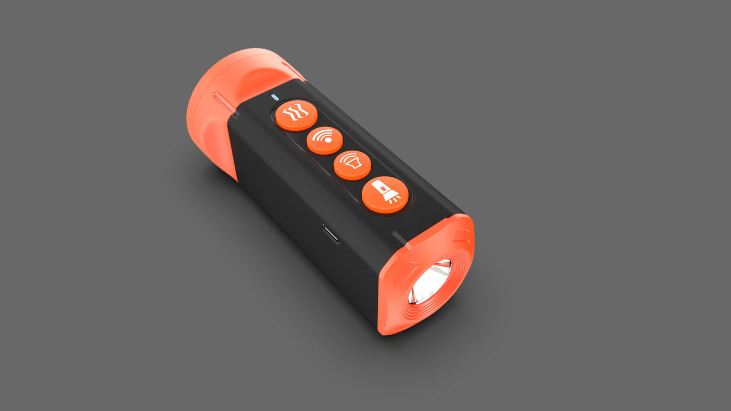 IPetDog Adjustable 4 Mode Ultrasonic Bark Control Device Orange Dog Barking Stopper Propeller Pet Deterrent Dog Training