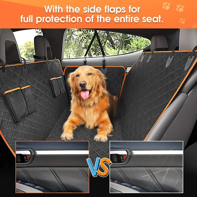 Dog Car Seat Cover for Back Seat Waterproof Pet Travel Dog Carrier Hammock Car Rear Back Seat Protector Mat Safety Carrier