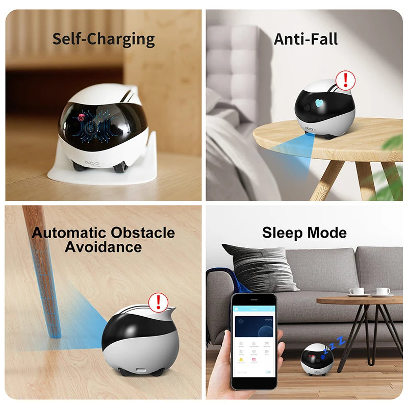 EBO SE Robot Home Intelligent Remote Control Wireless Whole House Mobile Camera Monitoring Smart Family Companion Move Tease Cat
