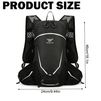 16L Lightweight Hiking Backpack for Men & Women, Water-Resistant Daypack with Rain Cover, Anti-Theft Travel Backpack for Camping