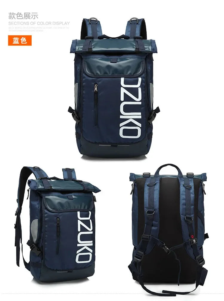 OZUKO Schoolbag for Teenager 15.6 inch Laptop Water Backpack 49*28*14 Men Student Backpacks Male Travel Mochila Fashion
