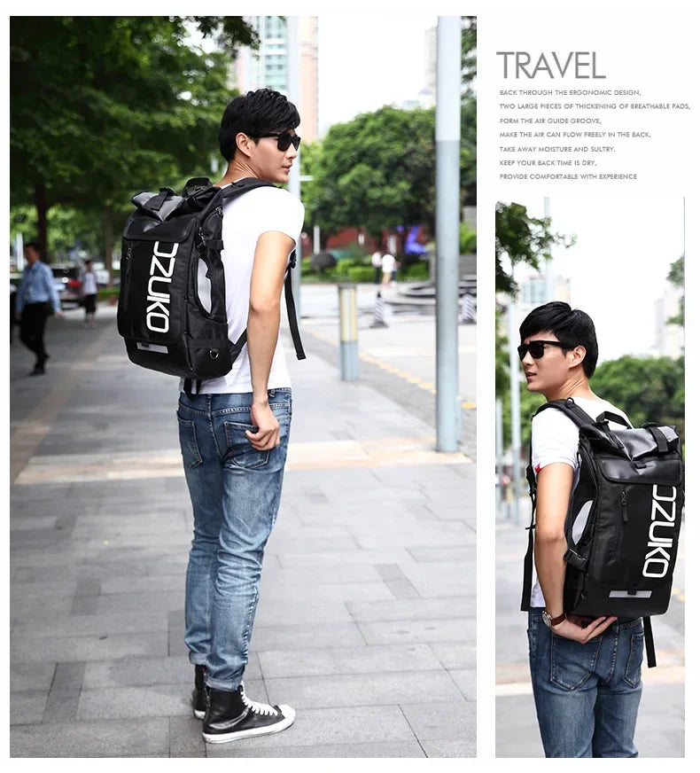 OZUKO Schoolbag for Teenager 15.6 inch Laptop Water Backpack 49*28*14 Men Student Backpacks Male Travel Mochila Fashion