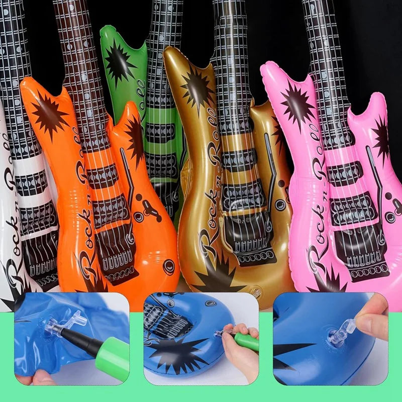 Inflatable Guitar, Blow Guitar, Suitable For Children's Gifts Holiday Parties