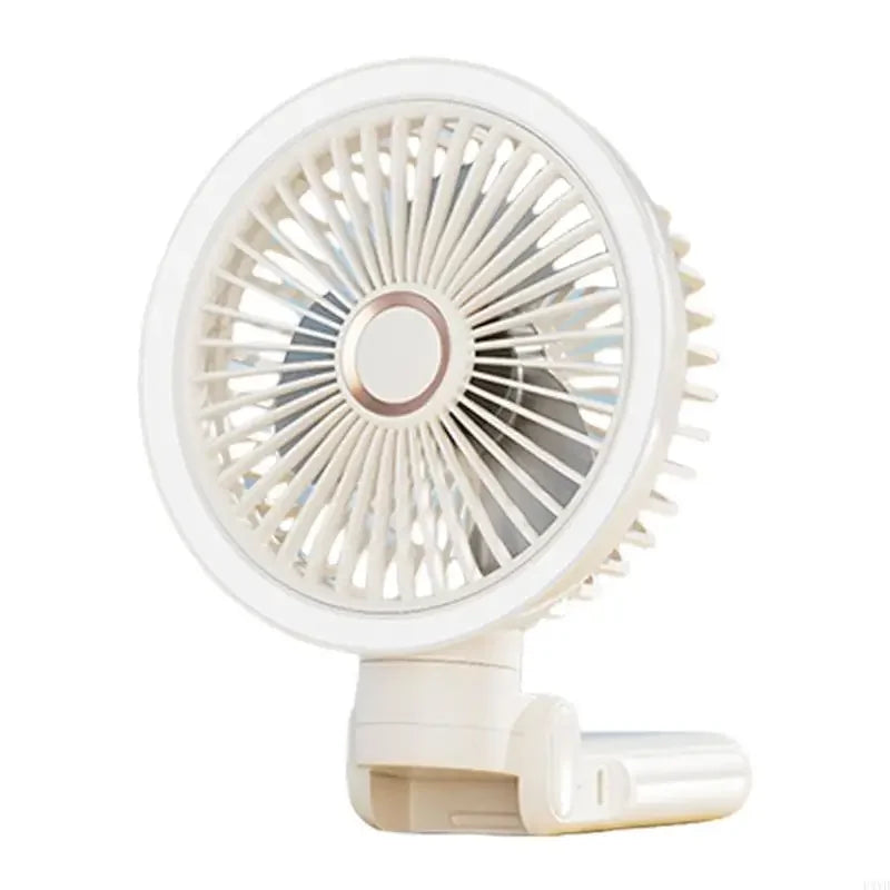 Rechargeable Clip On Fan USB Powered Foldable Cooling With LED Night Light 3 Speeds for Office Camping Adjustable Cooling Device