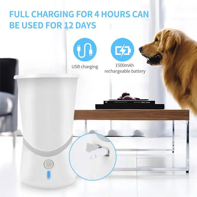 Automatic Pet Foot Paw Washer Dog Paw Cleaner Electric Paw Massager USB Charging for Small Medium Dogs Pet Foot Washer Cup