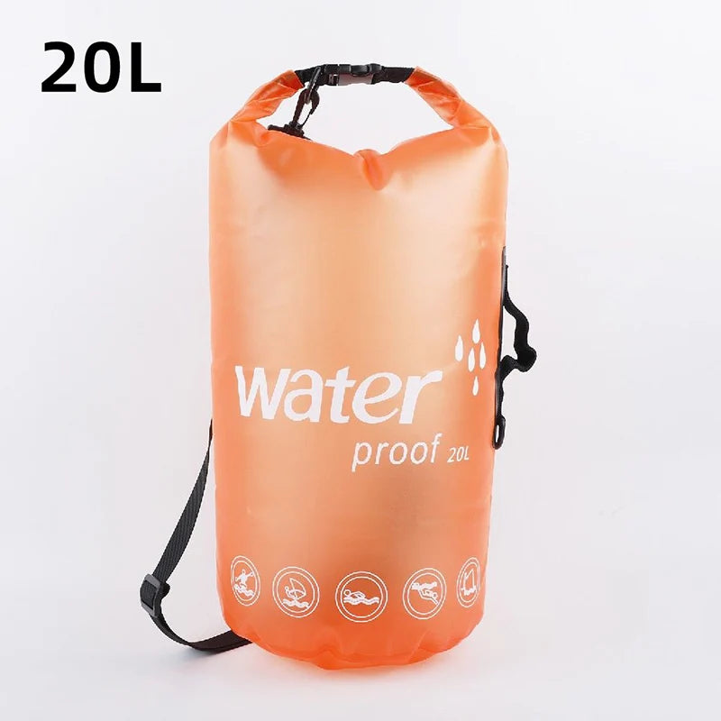 10L 20L PVC Waterproof Bag Boating Swimming Man Women Outdoor Diving Rafting Floating Ocean Water Lightweight Portable Bags