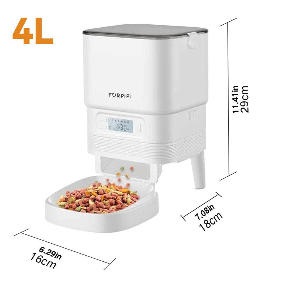 Automatic Feeder for Cats Dog Feeder Automatic fot Pet with Key Remote Control Keep Food Fresh Cat Dog Pet Feeder Bowls Furpipi