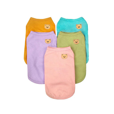 Summer Cat Dog Vest Pet Clothes Puppy T-shirt Breathable Bulldog Clothing Chihuahua French Bulldog Pullover Costumes Kitten Vest