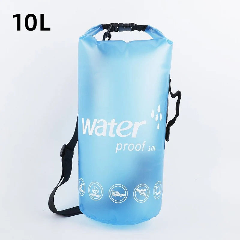 10L 20L PVC Waterproof Bag Boating Swimming Man Women Outdoor Diving Rafting Floating Ocean Water Lightweight Portable Bags
