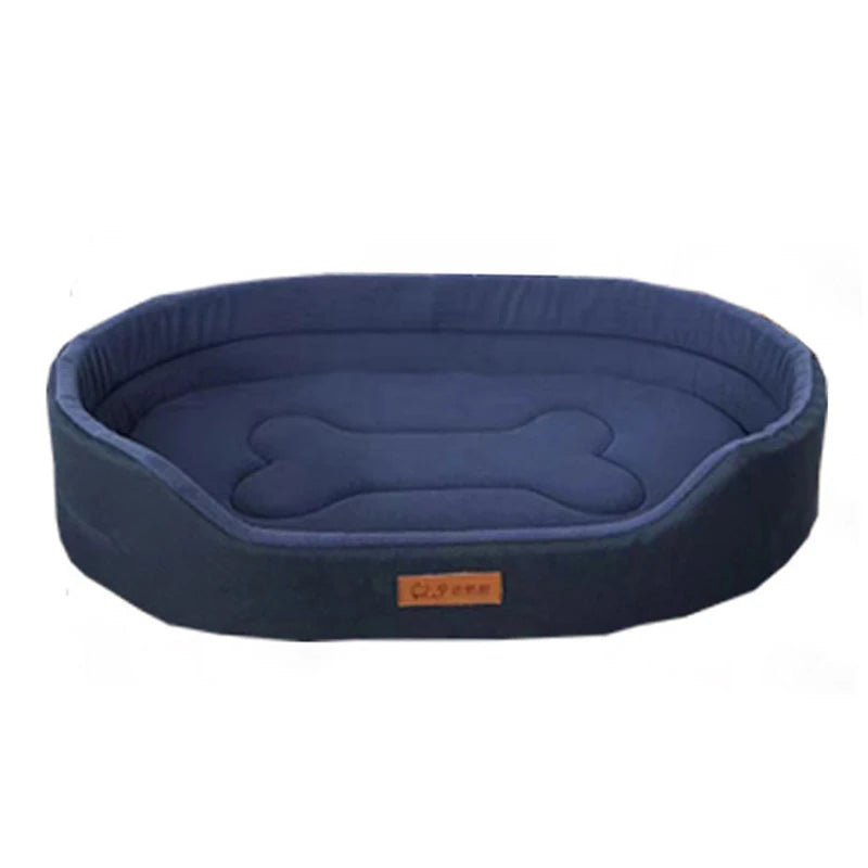 Polar Fleece Dog Bed Waterproof 600D Oxford Cloth and Winter Warm Polar Fleece Double Sided Available Suitable for All Seasons