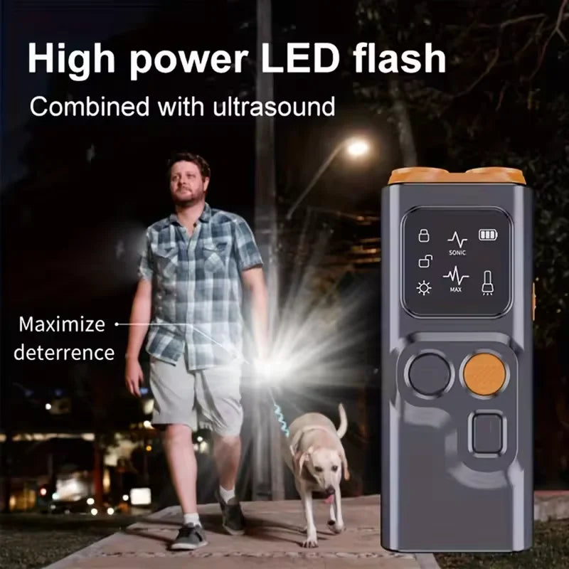 Self-defense Flashlight Security Lighting Products for Help Self-defense Ultrasonic Dog Repeller