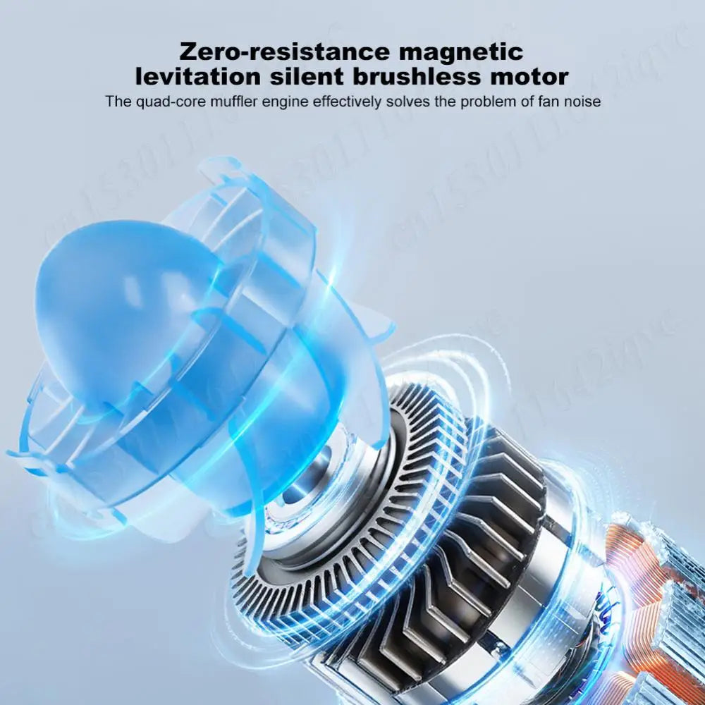 Waist/Neck Desktop Fan Portable Air Cooling Fan 4000mAh Clip-on Air Conditioner Fans Auto Ventilator Quiet Neckband Fan Cooler