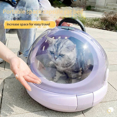 2025 New Pet Aviation Case, Portable Space Cabin, Pet Outdoor Bag, Car Mounted Cat Bed, Small Cat Bag, Portable Pet Bag