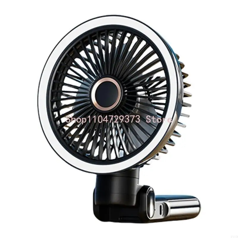 Rechargeable Clip On Fan USB Powered Foldable Cooling With LED Night Light 3 Speeds for Office Camping Adjustable Cooling Device