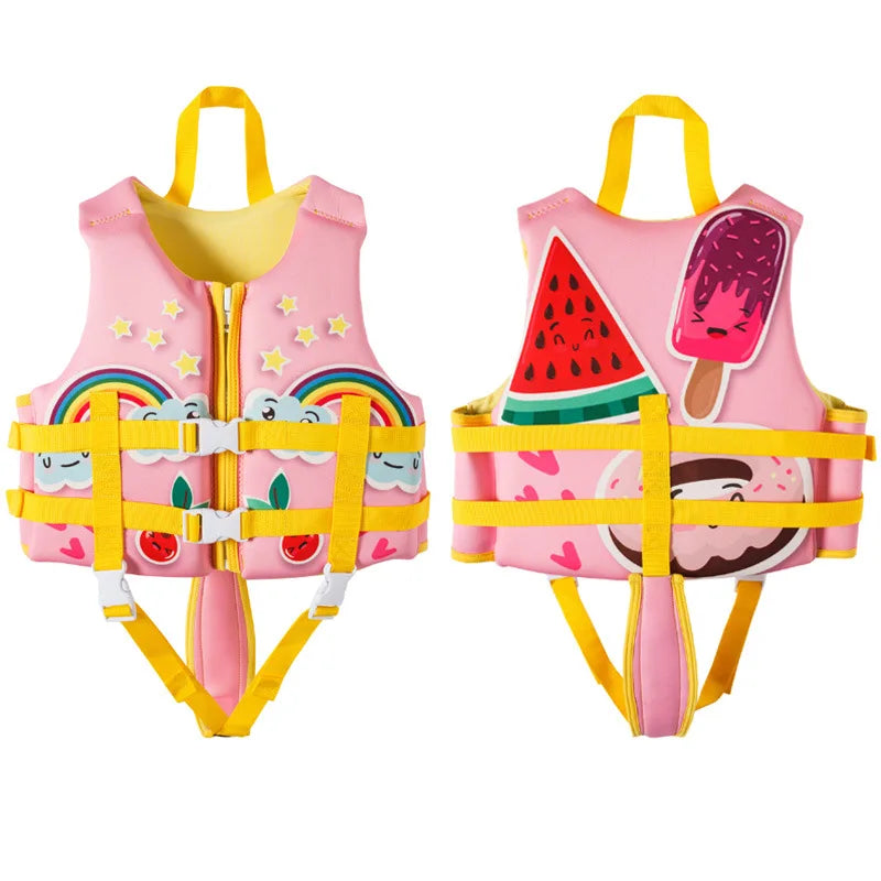 Life Jacket for Child Super Buoyancy Neoprene Life Vest Surf Raft Kayak Fishing Jet Ski Water Sport Swimming Rescue Life Jackets