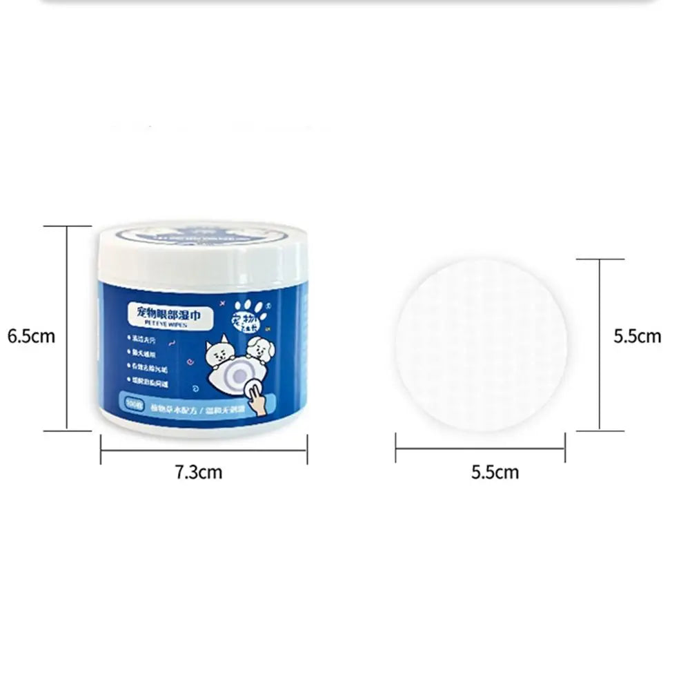 No Irritation Pet Eye Wipes Eyes Tear Stain Remover Ear Cleaning Wipes Pet Wipes Dog Cat Tearmark Wet Wipes