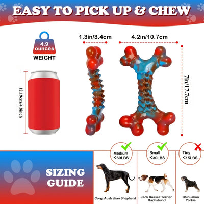 1pc Durable Nylon Dog Chew Toy for Aggressive Chewers - Indestructible Bone Design