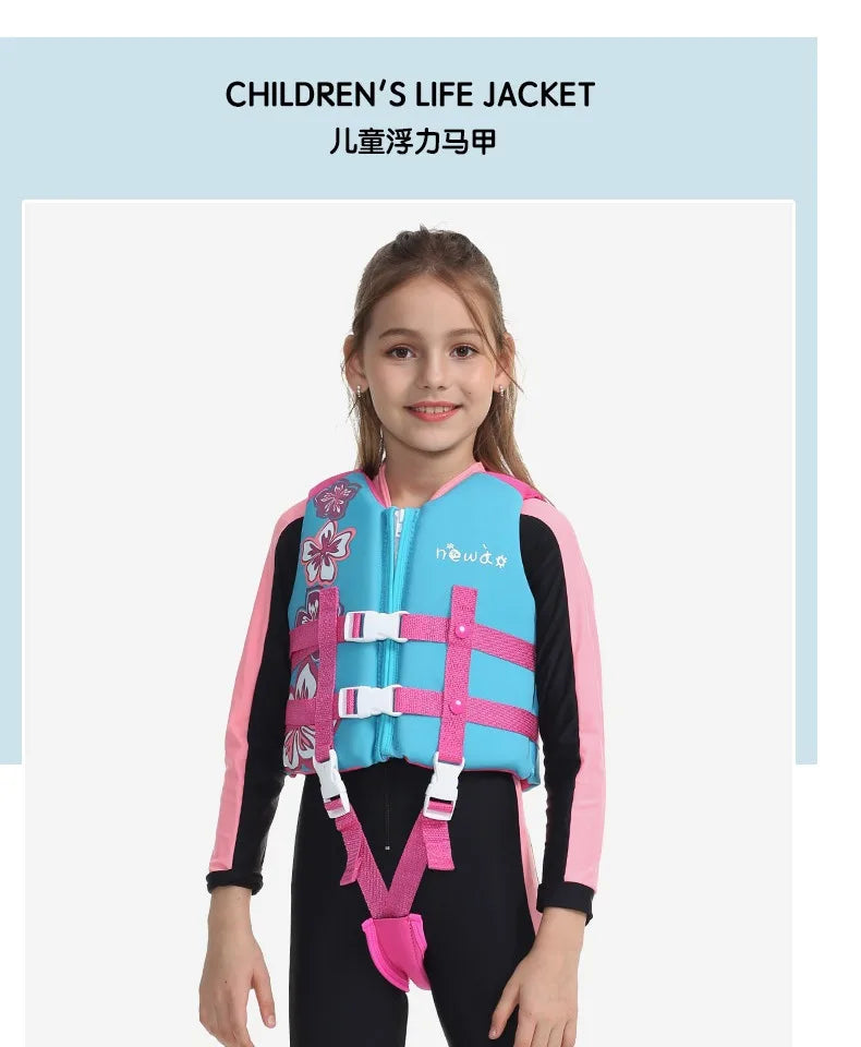 Life Jacket for Child Super Buoyancy Neoprene Life Vest Surf Raft Kayak Fishing Jet Ski Water Sport Swimming Rescue Life Jackets