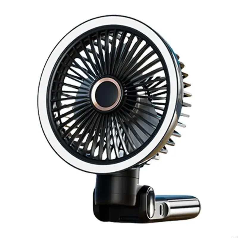 Rechargeable Clip On Fan USB Powered Foldable Cooling With LED Night Light 3 Speeds for Office Camping Adjustable Cooling Device