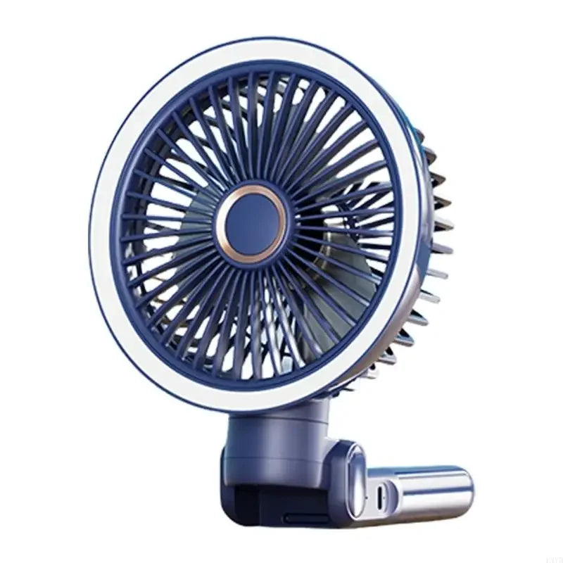 Rechargeable Clip On Fan USB Powered Foldable Cooling With LED Night Light 3 Speeds for Office Camping Adjustable Cooling Device
