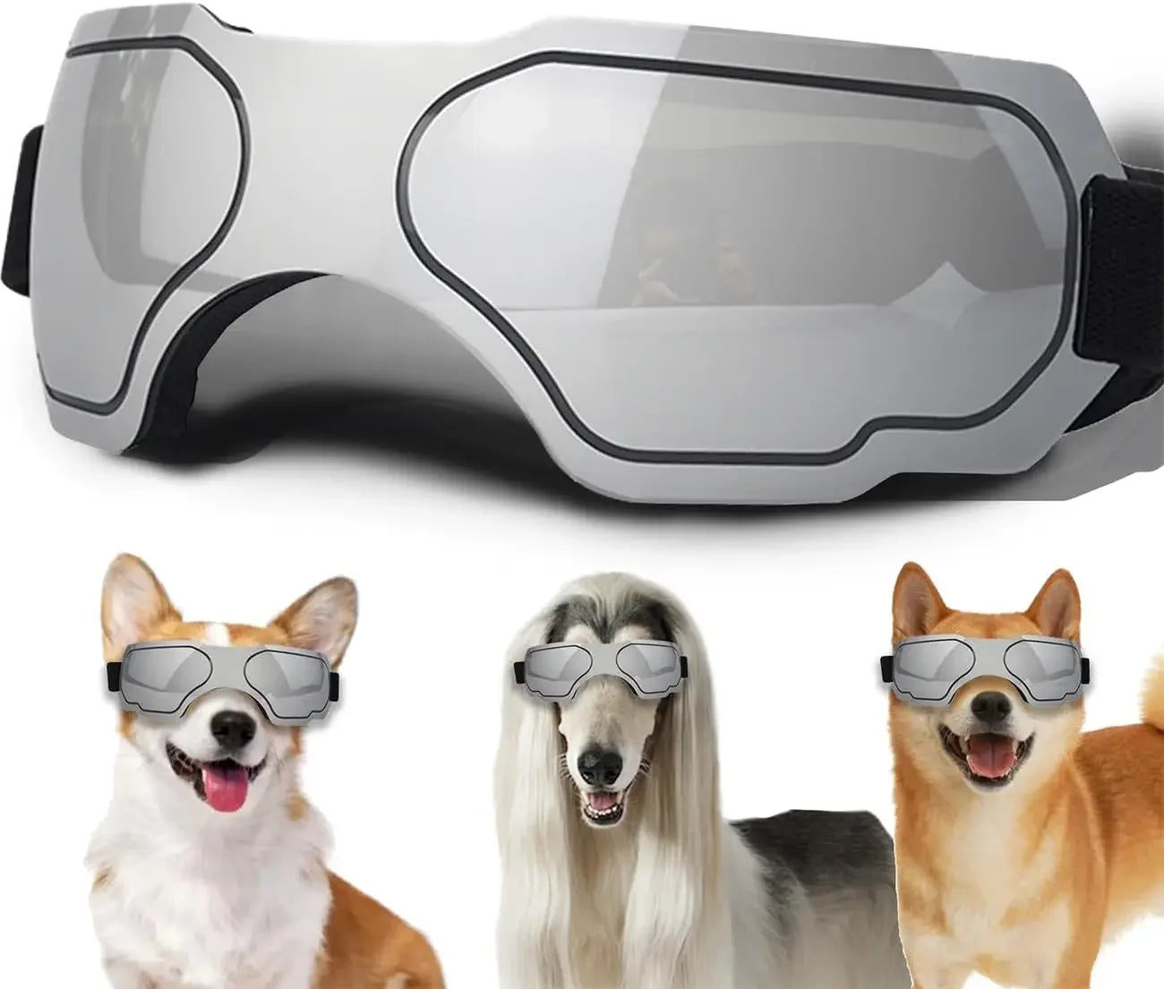 Small Dog Sunglasses,Dog Goggles with Adjustable Strap UV Protection Winproof Dog Puppy Sunglasses,Suitable for Dog Pet Glasses