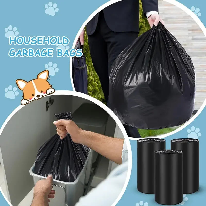 15/150pcs Dog Poop Bags Disposable Pet Waste Bags Storage Dog Waste Bags Design Pet Poop Clean Pick Up Bone Bag Dispenser Tools