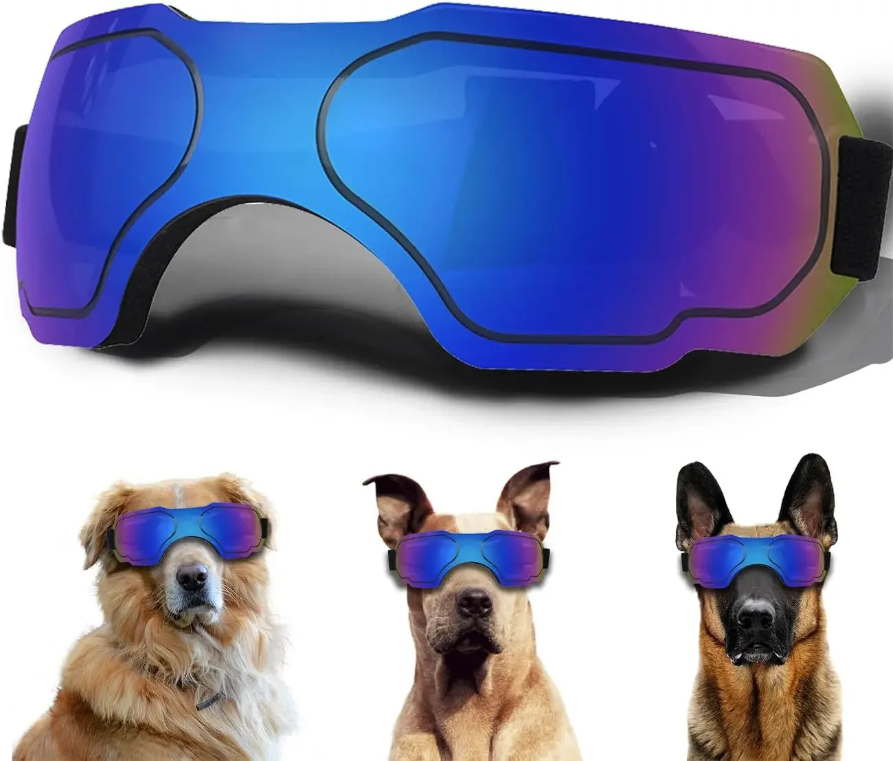 Small Dog Sunglasses,Dog Goggles with Adjustable Strap UV Protection Winproof Dog Puppy Sunglasses,Suitable for Dog Pet Glasses