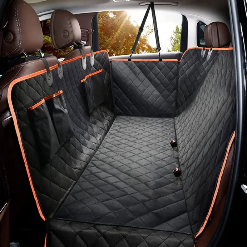 Dog Car Seat Cover for Back Seat Waterproof Pet Travel Dog Carrier Hammock Car Rear Back Seat Protector Mat Safety Carrier
