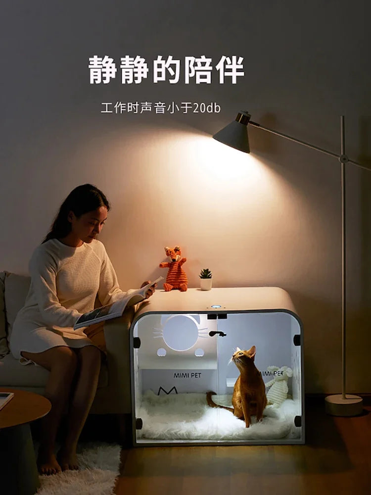 Smart Pet Dog Cage Cat Cage Small Solid Wood Cat Villa Household Cat Nest Universal Cabinet Dog Nest