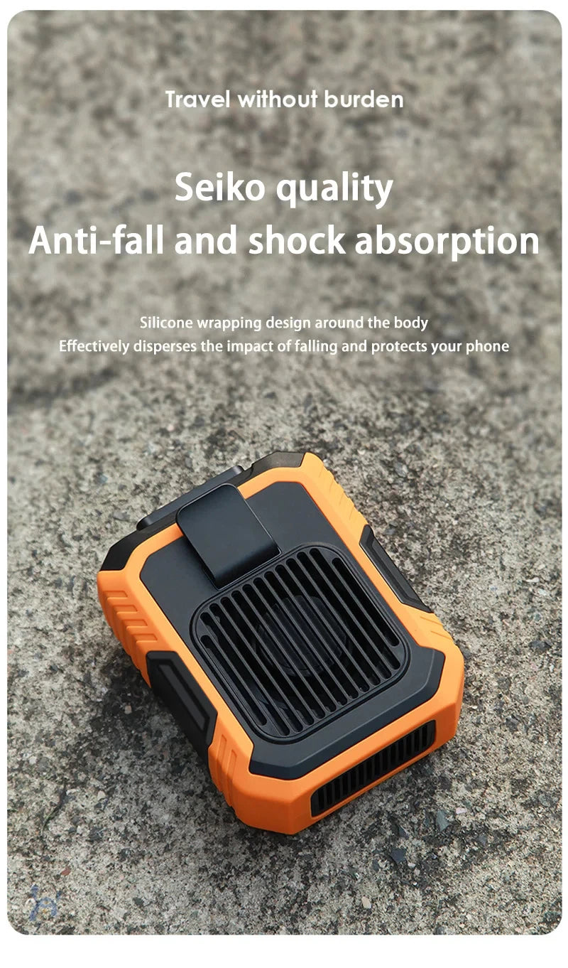 Xiaomi MIJIA 4000mAh Outdoor Hanging Neck Waist Clip Fan Wearable Portable Fans 3 Speed USB Rechargeable Emergency Mobile Power