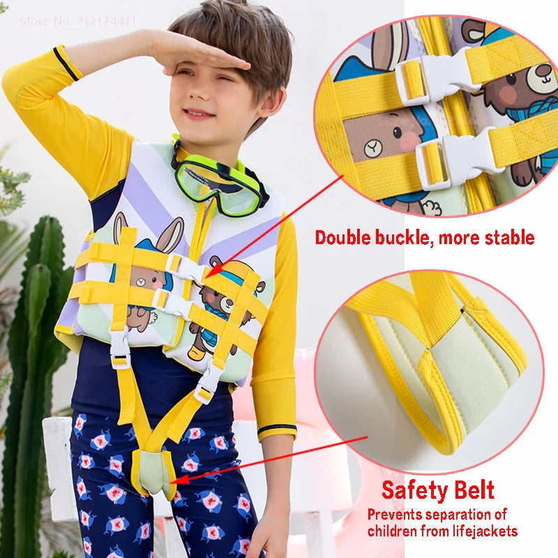 Life Jacket for Child Super Buoyancy Neoprene Life Vest Surf Raft Kayak Fishing Jet Ski Water Sport Swimming Rescue Life Jackets