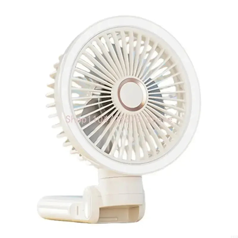 Rechargeable Clip On Fan USB Powered Foldable Cooling With LED Night Light 3 Speeds for Office Camping Adjustable Cooling Device
