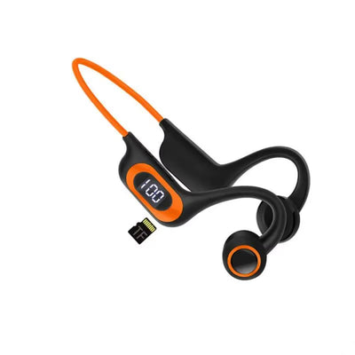 Bone Conduction Bluetooth-Compatible Earphone IPX8 Swimming IPX4 Waterproof Headset Support TF Card Wireless Headphone