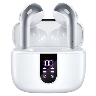 TWS LED Display Wireless Earbuds 50H Playback Mic Sport in Ear Buds Bluetooth Earphone for Smart Phone Laptop Computer