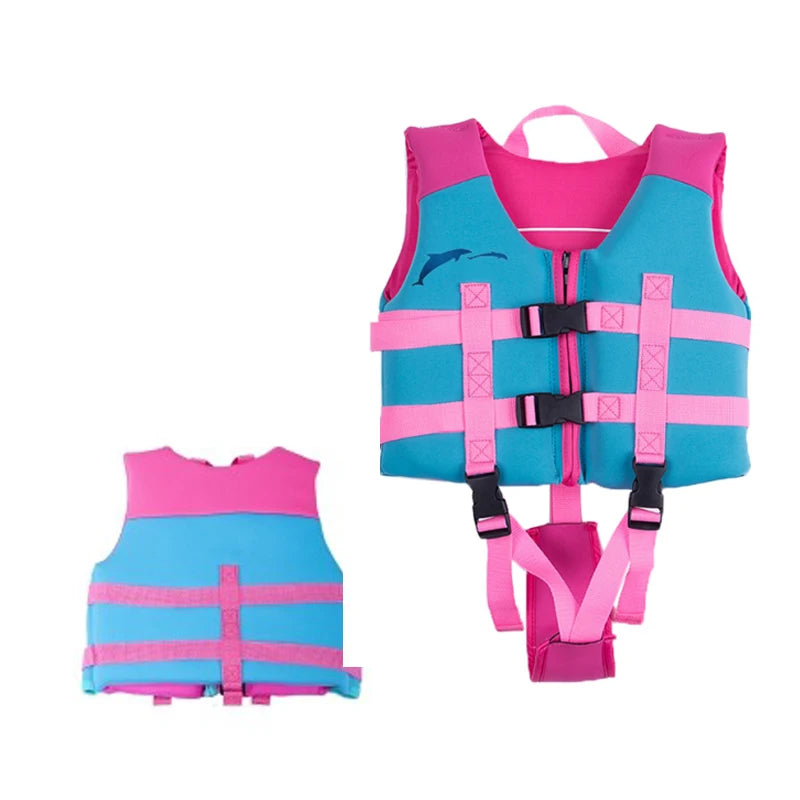 Kids Swimming Life Jacket Vest 30- 50 lbs Approved Aids Paddling Surfing Safe Buckle Straps Saved Life Jackets Toddler Lifeguard