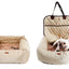 Dog Car Seat Booster Waterproof Durable Car Seat Bed for Small Medium Dogs Front/Back Seat Luxury Pet Travel Car Seat Protector