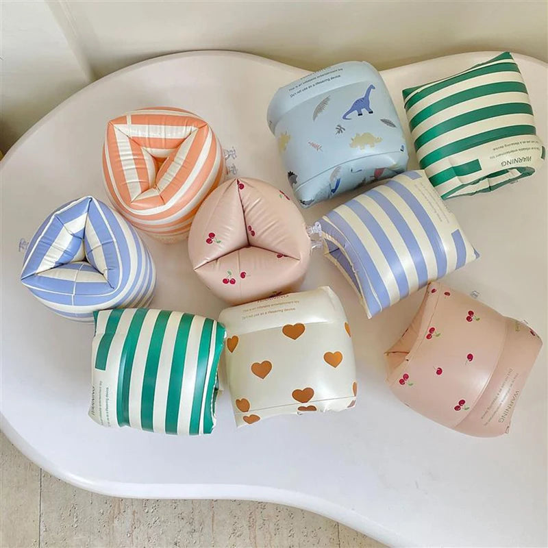 1 pair Cartoon printing Swimming Arm Floaties Inflatable Swim Arm Bands Floater Sleeves for Adults and Kids Wholesale