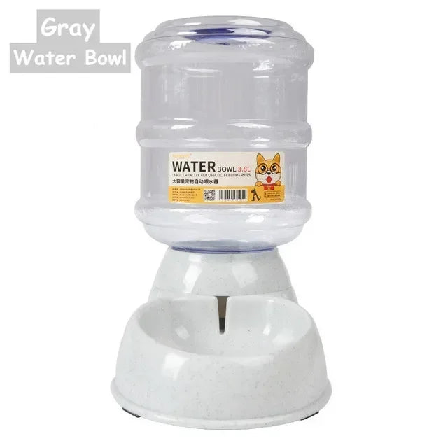 3.8L Dog Automatic Feeders Plastic Water Bottle Cat Bowl Feeding and Drinking Dog Water Dispenser Pet Feeding Bowl Pet Supplies