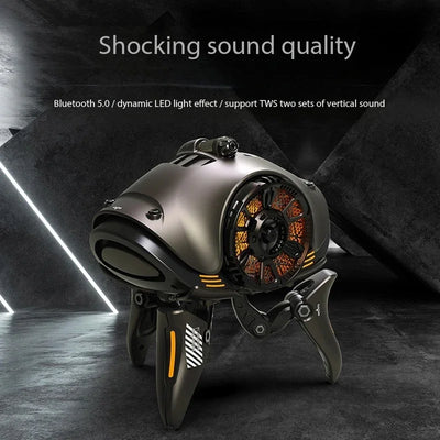 Caixa De Som Bluetooth Wireless Speaker HIFI Deep Bass Subwoofer 3D Surround Sound Home Theater Sound System with LED Lighting