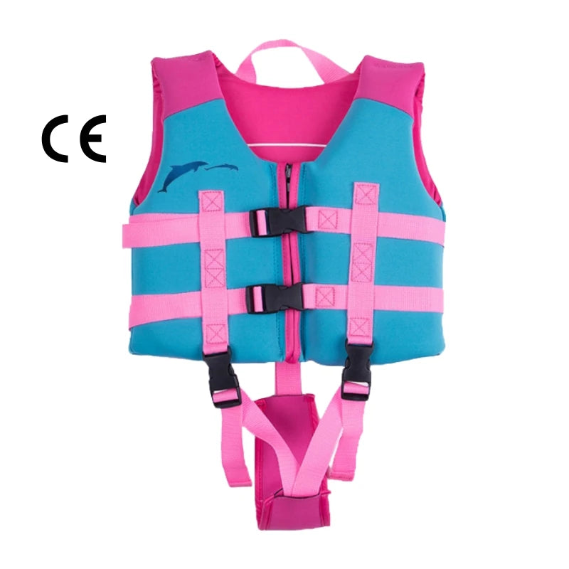Kids Swimming Life Jacket Vest 30- 50 lbs Approved Aids Paddling Surfing Safe Buckle Straps Saved Life Jackets Toddler Lifeguard