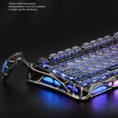 Gravity Planet Cocoon Breaking 75k1pro Mechanical Keyboard Competition Blog Manufacturing Aluminum Alloy Wireless Gaming Mouse